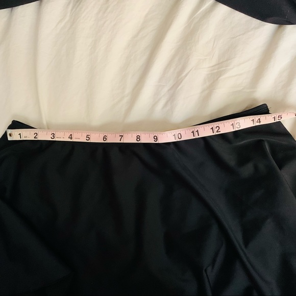 Shores Shapes black bathing suit skirt bottoms only size 12 modest - Picture 15 of 16